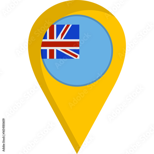 Fiji Flag Location Pin Icon Free Download Fiji Flag Location Pin Icon - GFXLoad