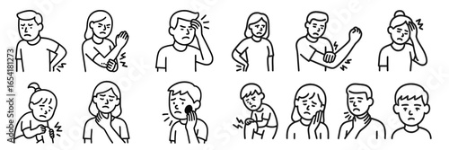 Emotions and expressions of discomfort in various situations convey feelings of pain and distress