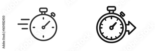 Stopwatch vector illustration showcasing speed and timing concepts