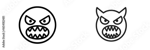 Angry cartoon characters with bold expressions in vector style
