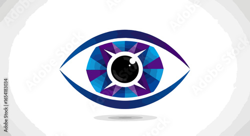 Abstract eye design graphic