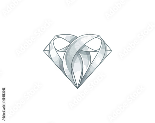 Abstract diamond shape graphic design