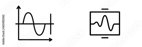 Vector illustration of graphs representing data trends and statistics