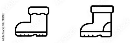 Stylish winter boots vector illustration for cold weather fashion