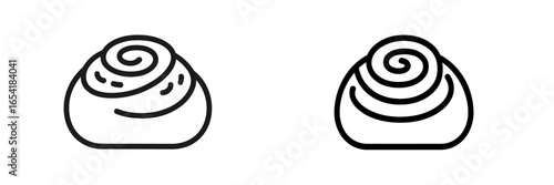 Cinnamon rolls vector illustration on a white background