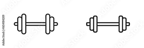 Dumbbell illustration for fitness and exercise themes
