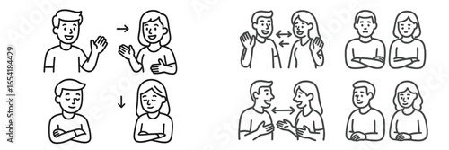 Engaging in meaningful conversations and body language expressions