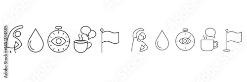 Vector art of symbols for activities and concepts