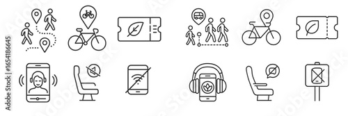 Travel activities and tech vector illustration