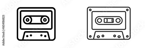 Classic cassette tape illustration for retro music nostalgia