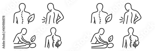 Body wellness concepts with symbols of relief and therapy