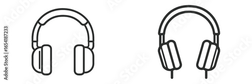 Headphone vector illustration for music enjoyment