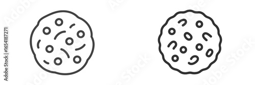 Delicious cookie vector illustration for dessert lovers