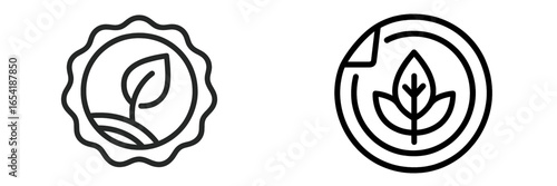 Creative vector illustration of eco-friendly badges for sustainability