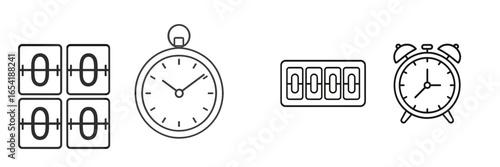 Different types of clocks and timers for time management purposes