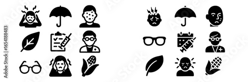 Vector illustration of health and wellness themes for design projects