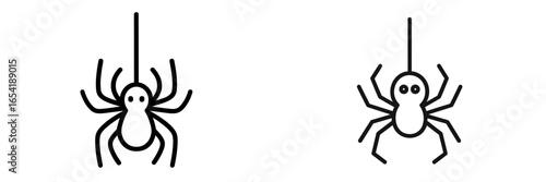 Different styles of spider vectors for various design projects