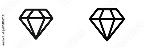 Vector illustration of diamond shapes in black and white style