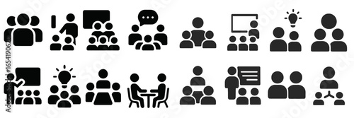 Diverse people collaborating in a vector illustration