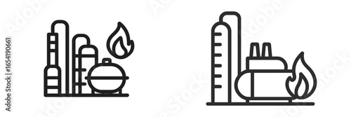 Industrial equipment and safety measures in a factory setting