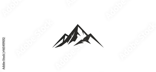 Hand drawn mountain graphic