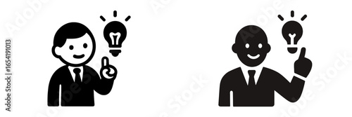 Creative ideas represented by diverse individuals with light bulbs