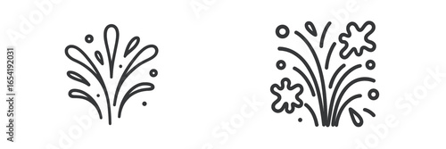 Fun and playful water splash vector illustration for creative use