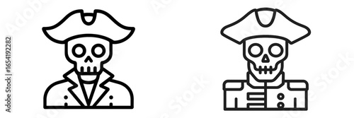 Pirate skull vector illustration design for Halloween decoration