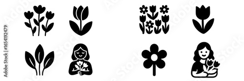 Flower and plant vector illustrations for decoration and design