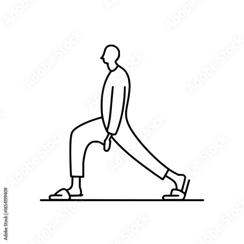 Man stretching exercise fitness workout training yoga pose warmup routine health wellness body posture 100