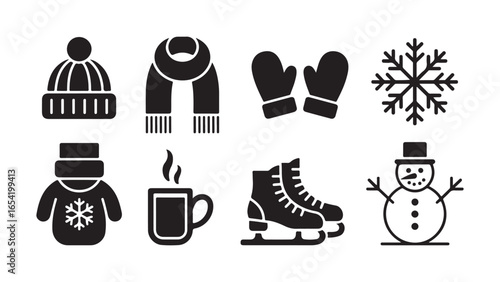Single winter item icon design element