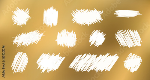 White scratch marks and lottery card textures with rough scribbled patterns for reveal effects. Messy scratched surfaces used for game tickets, promotional materials or digital scratch off designs.