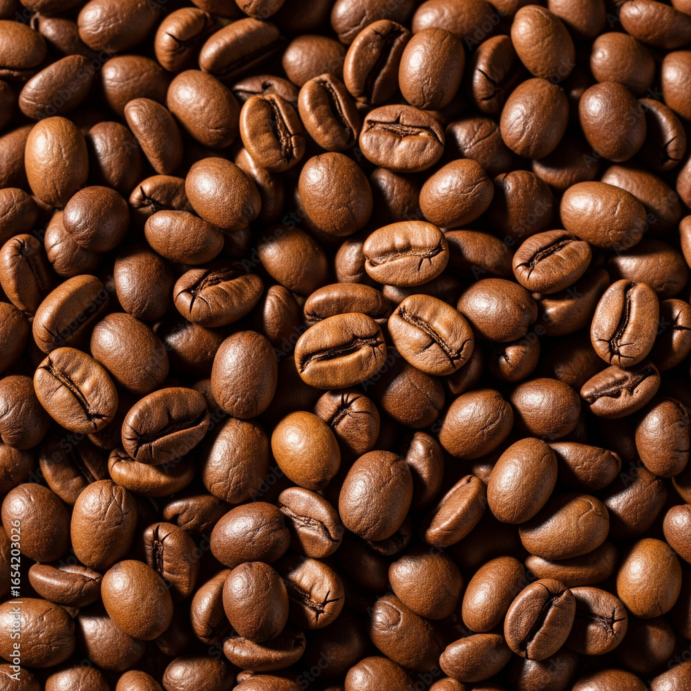 Naklejka premium roasted coffee beans
