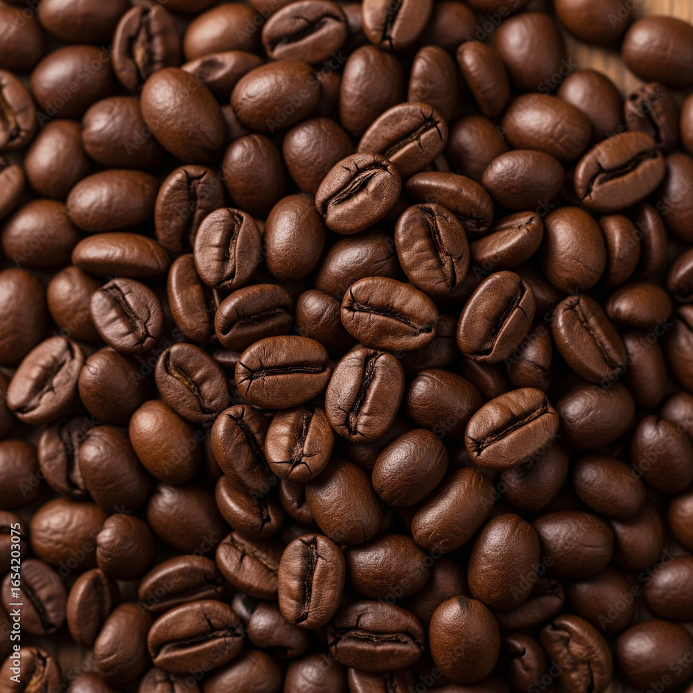 Naklejka premium roasted coffee beans
