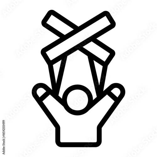 hanging doll Line Icon