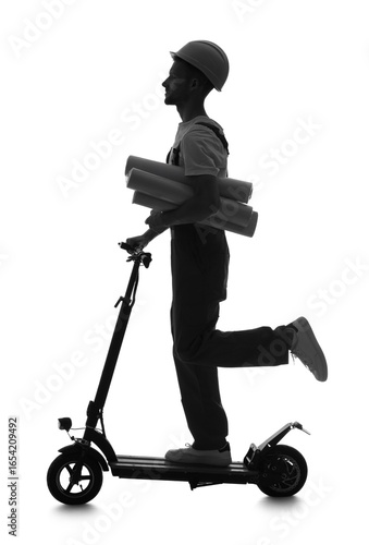 Silhouette of male decorato...