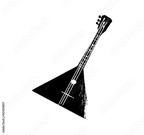 balalaika, folk. Music festival poster. String musical instruments. Competition. A set of vector illustrations. Minimalistic design. Banner, flyer, cover, print.	