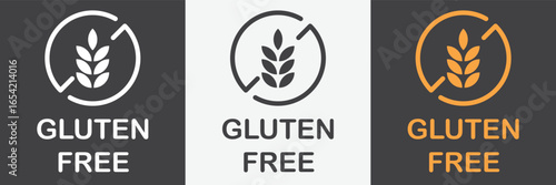 gluten free icon set [Converted]