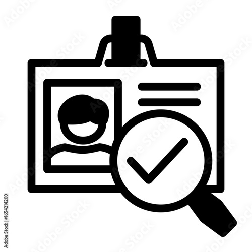 Job Applicant Endorsement icon from the Hiring icon collection (Mixed Style)