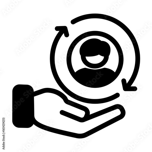 Corporate Team Worker icon from the Hiring icon collection (Mixed Style)