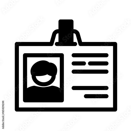 Corporate Staff Badge icon from the Hiring icon collection (Mixed Style)