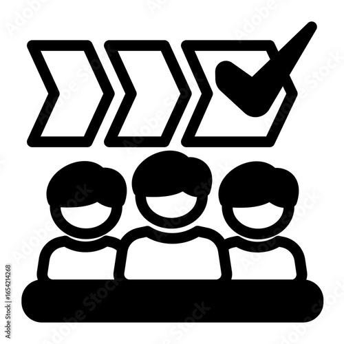 New Employee Training icon from the Hiring icon collection (Mixed Style)