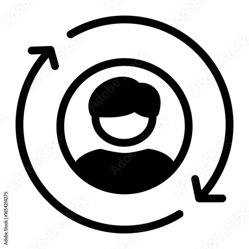 Recruitment Employment Pipeline icon from the Hiring icon collection (Mixed Style)