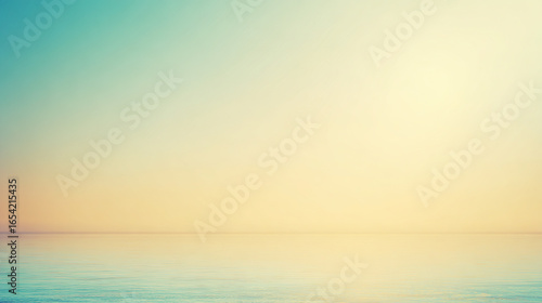 Abstract background of sea and sky, dreamy minimalist gradient image