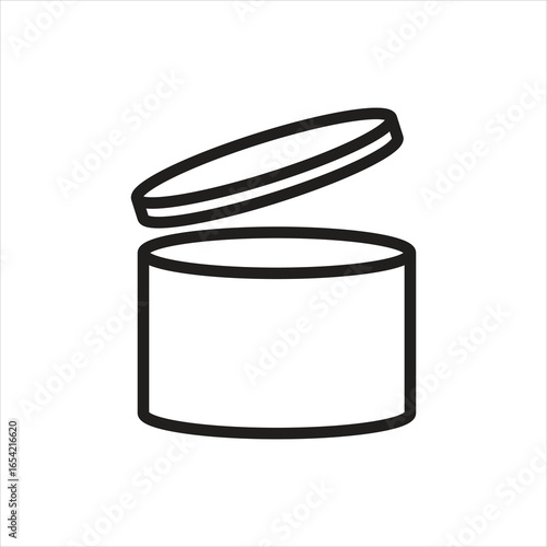 Black and White PAO Symbol with Custom Text Field