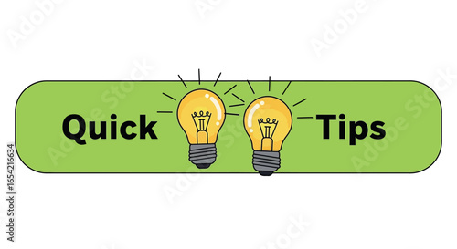 Quick tips and tricks idea lightbulb knowledge solutions