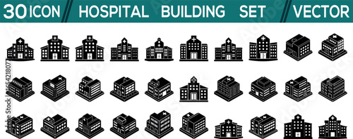 hospital building vector