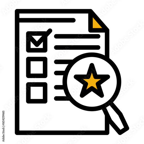 Job Candidate Evaluation icon from the Hiring icon collection (Outline Color Lineal Style)