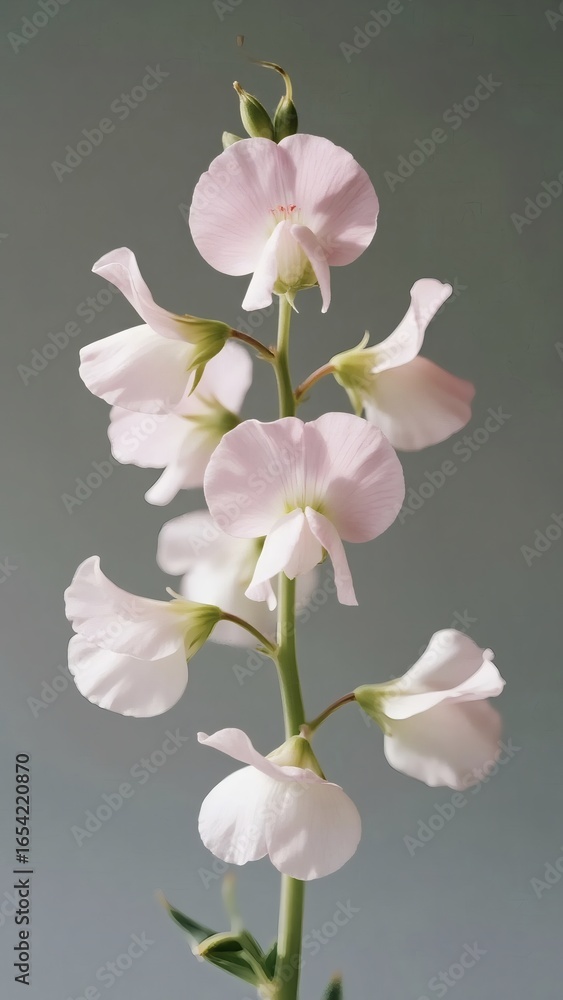 Fototapeta premium Minimalist Floral Aesthetic with Elegant Botanical Elements