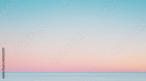 Abstract background of sea and sky, dreamy minimalist gradient image